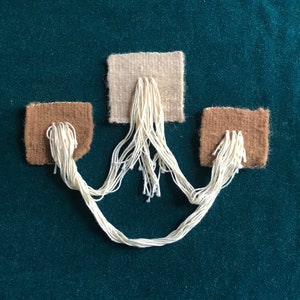 Triptych Carpet Sculpture - Handwoven Fiber Sculpture, Textile Art, Mother and Daughters
