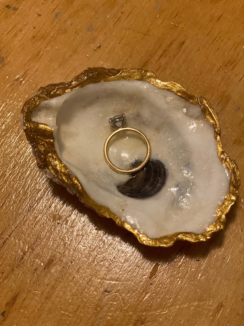 Oyster Shell Ring Dish - Etsy