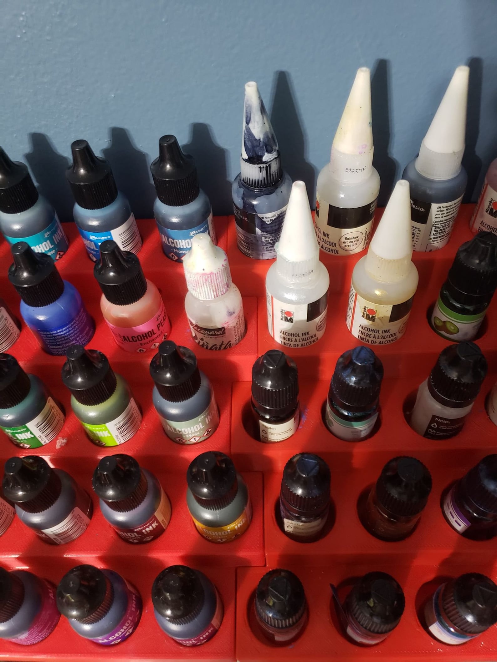 Alcohol Ink Bottle Storage Rack 25 Count Alcohol Ink Etsy