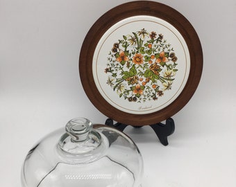 Vintage Goodwood Cheese Board With Domed Glass Lid