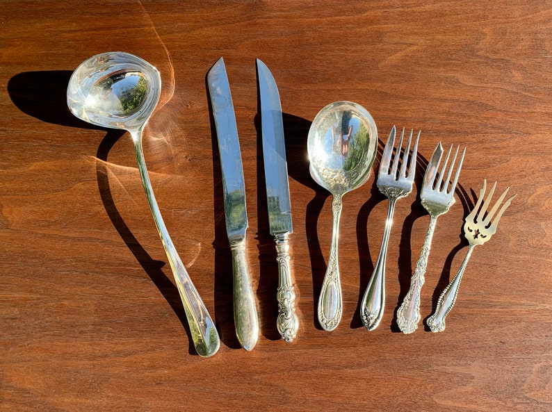 Vintage Silver Plate Serving Pieces Etsy