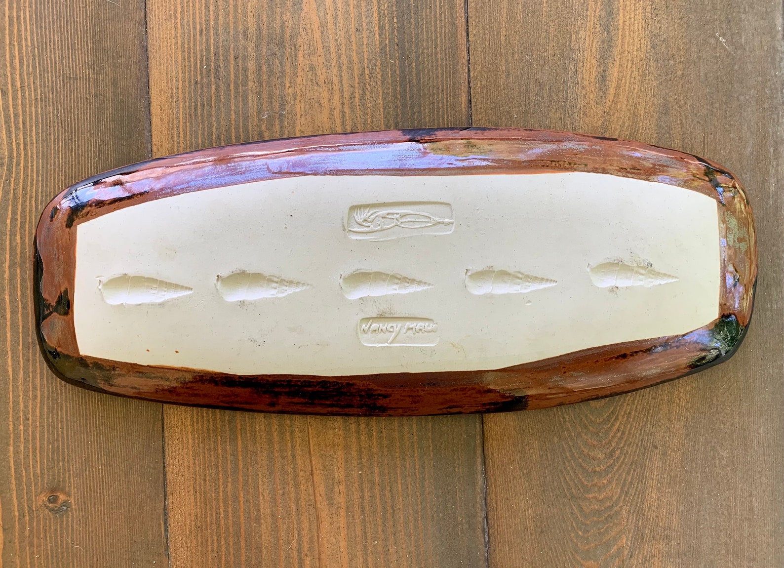 Vintage Handcrafted Maui Pottery Decorative Tray by Nancy Maui Etsy