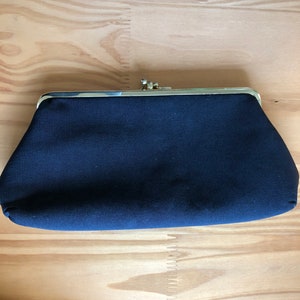 1950s/1960s Vintage Black Clutch Purse/Handbag
