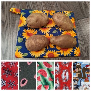 Sac de pommes de terre allant au micro-ondes avec poignée