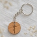 Crucifixion- Catholic Wood Keychain | Catholic Saint Quote Keychain ...