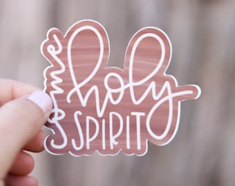 Come Holy Spirit Catholic Vinyl Sticker | Catholic Saint Quote Sticker | Catholic Confirmation Gift | Catholic RCIA | Holy Spirit Sticker