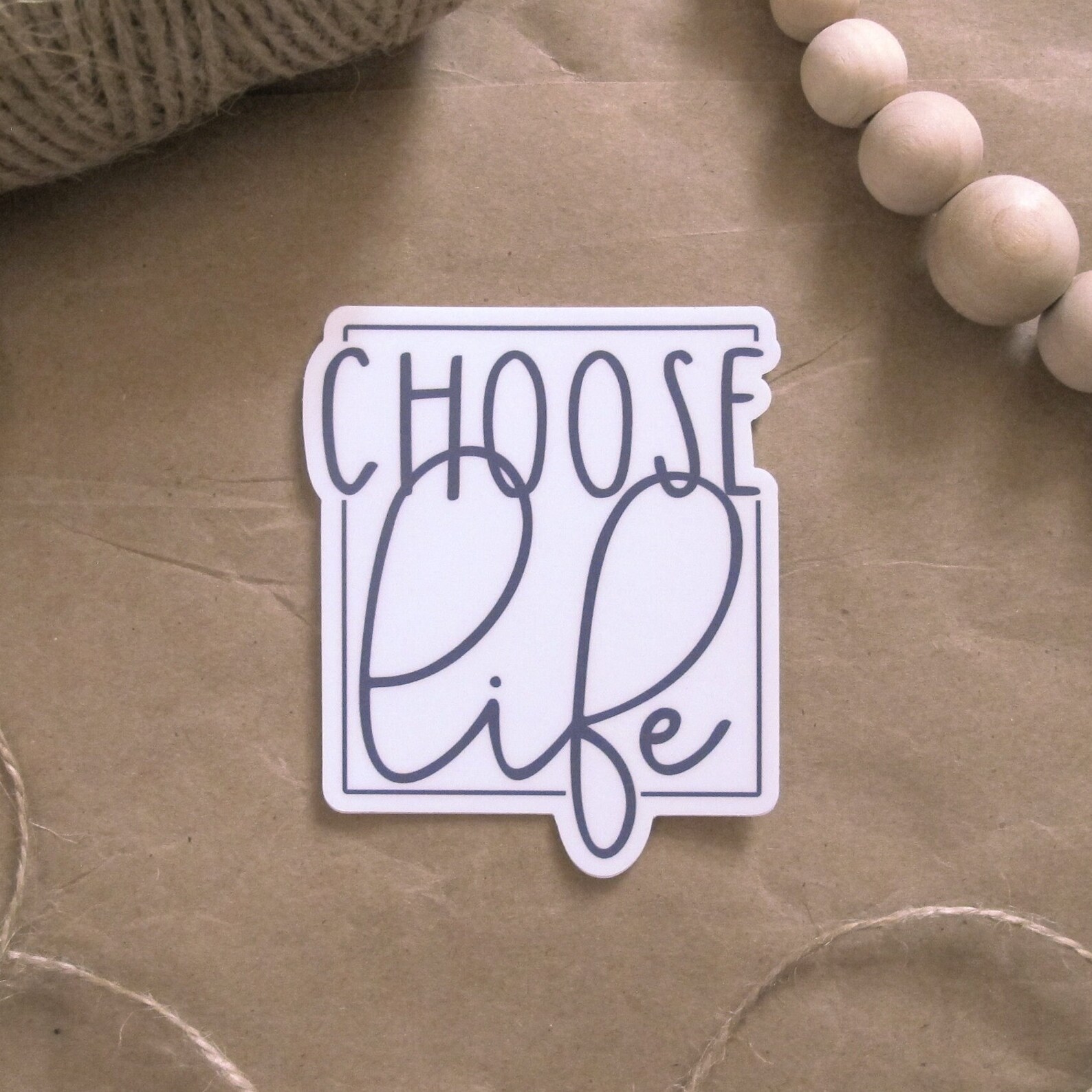 Choose Life Catholic Vinyl Sticker Prolife Quote Sticker Etsy