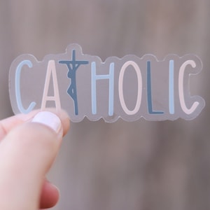 THERESE Catholic Vinyl Sticker | Catholic Quote Sticker or Decal | Catholic Artwork | Confirmation Gift | Catholic Word Sticker
