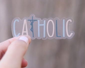THERESE Catholic Vinyl Sticker | Catholic Quote Sticker or Decal | Catholic Artwork | Confirmation Gift | Catholic Word Sticker