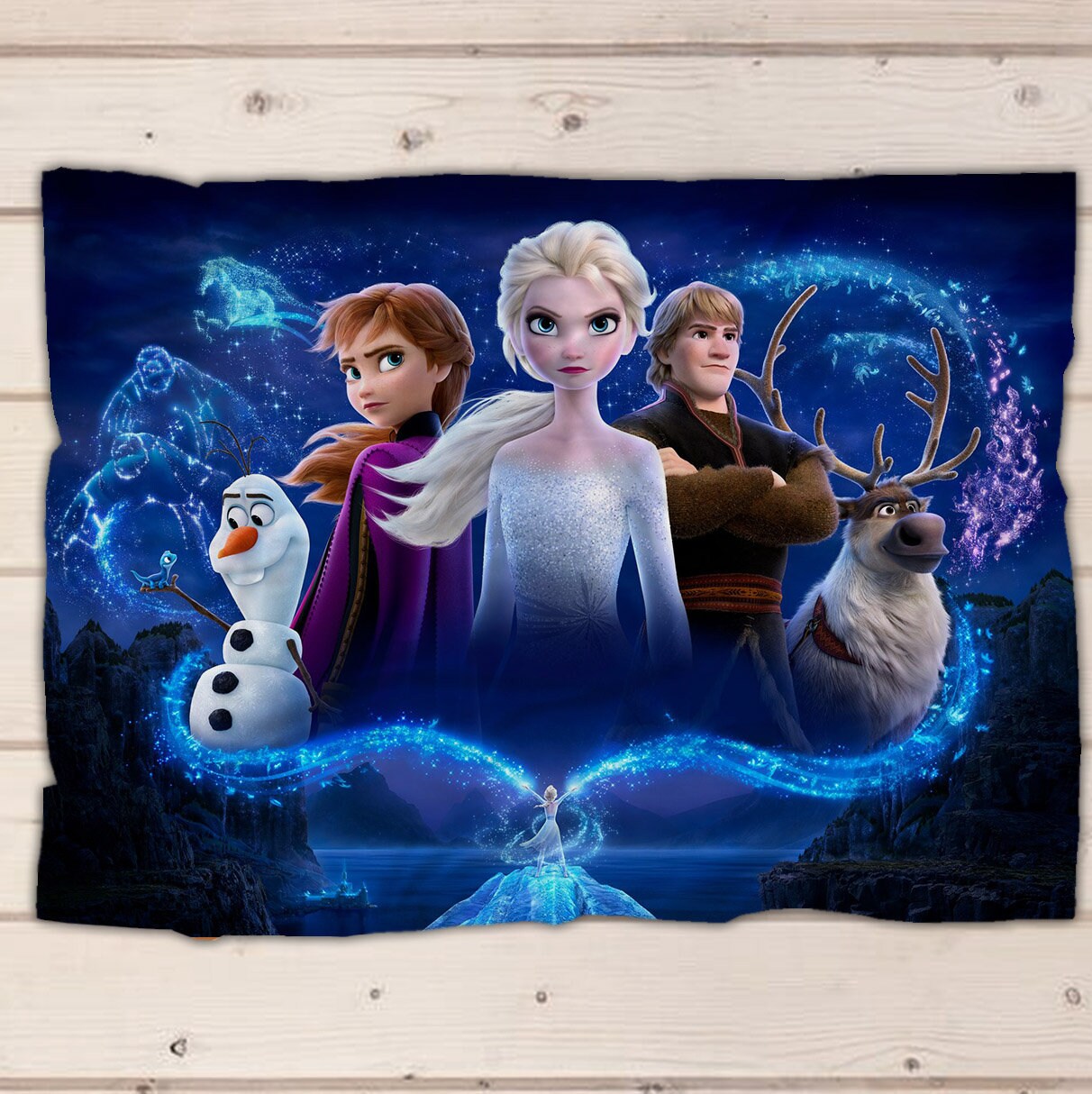 Frozen blanket fleece blanket Frozen Elsa soft blanket Etsy