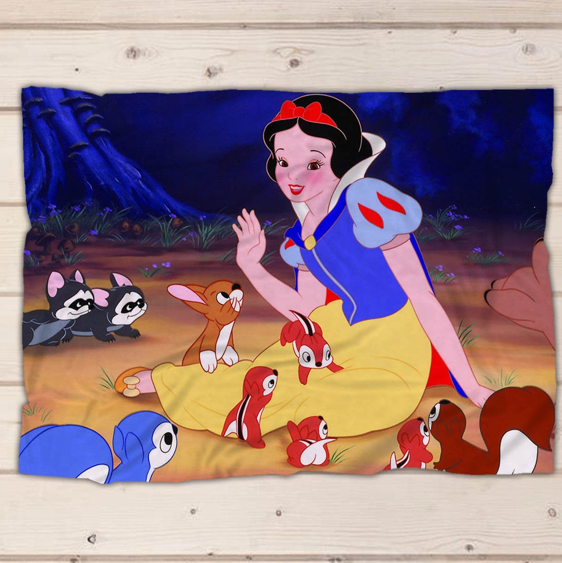Snow White blanket fleece blanket soft blanket bedding Etsy