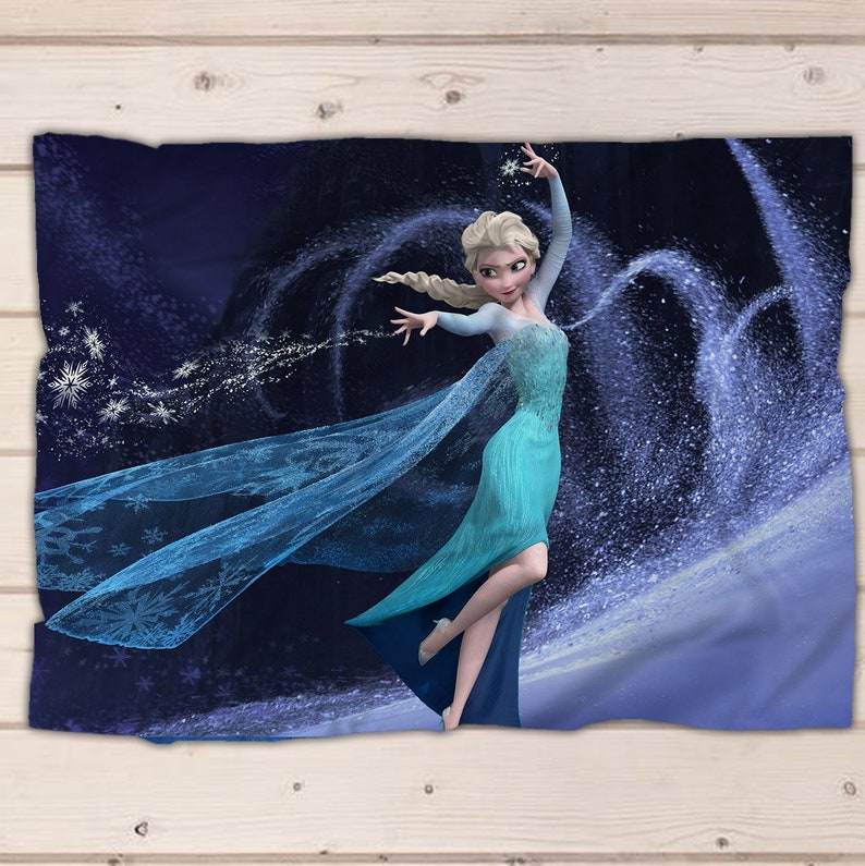 Frozen blanket Frozen Elsa fleece blanket soft blanket Etsy