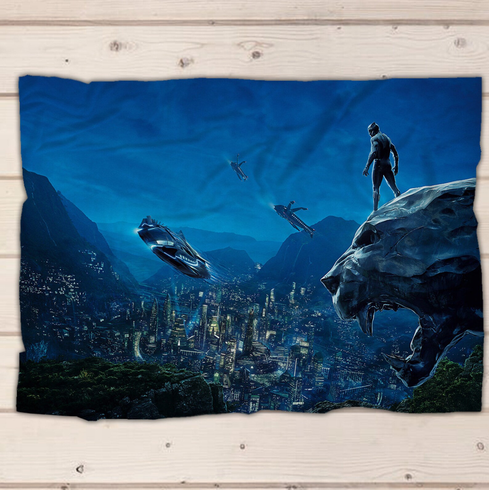 Black Panther blanket Black Panther fleece blanket soft Etsy