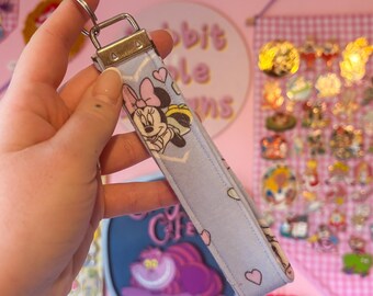 Minnie Mouse wristlet keychain