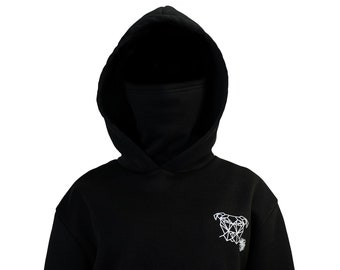 Unisex Hoodie with Face Cover