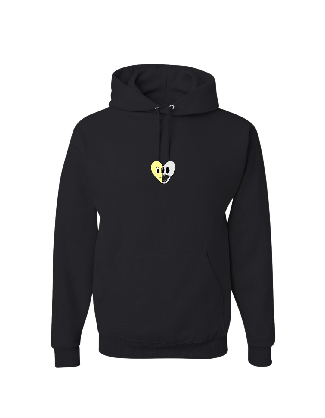 Heartbeat Petals Yellow Hoodie for Men (USA Size) main image 1