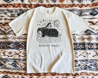 Midwife Shirt, Natural Birth Shirt, Home Birth Shirt, Birthworker Shirt, Vintage Birth Shirt, Comfort Colors, Midwife Magic, Student Midwife