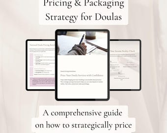 Doula Pricing Guide & Worksheet | Price Your Doula Services with Confidence | Doula Sales Strategy | Doula Marketing | Doula Business Tool