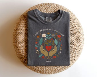 Sacred Space  Birth Doula Shirt, Doula Shirt, Home Birth Shirt, Natural Birth Shirt, Comfort Colors, Doula Gift, Doula Thank You