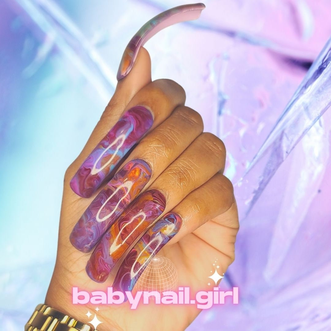 1.2 Y Pinky Marble Nail Foil/ Transfer Paper Foil Nail Art