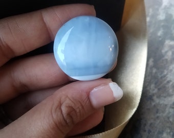 Blue Opal Gemstone Cabochon, Natural Crystals and Gemstones, Healing Crystals Loose Cabochon for Jewelry Making