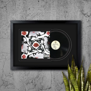 Red Hot Chili Peppers - &quot;Blood, Sugar, Sex, Magic&quot;, Vinyl LP Record Framed and Ready to Hang, Music Gift, Display, Wall Art