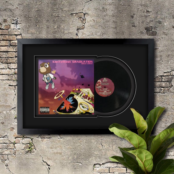 Kanye West , Graduation , Vinyl LP Record Framed and Ready to Hang, Music  Gift, Display, Wall Art -  Italia