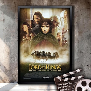 The Lord of the Ring: The Fellowship of the Ring,  High-quality Reproduction Movie Poster Framed and Ready to Hang