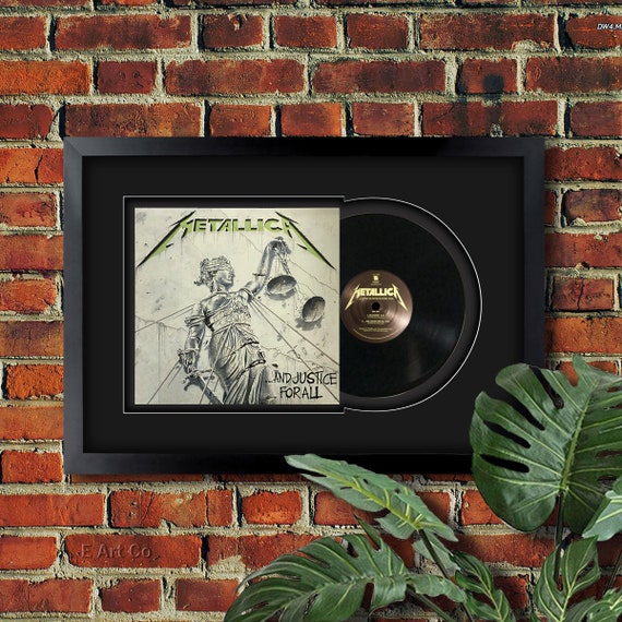 Master of Puppets by Metallica , Vinyl LP Record Framed and Ready to Hang,  Music Gift, Display, Wall Art 