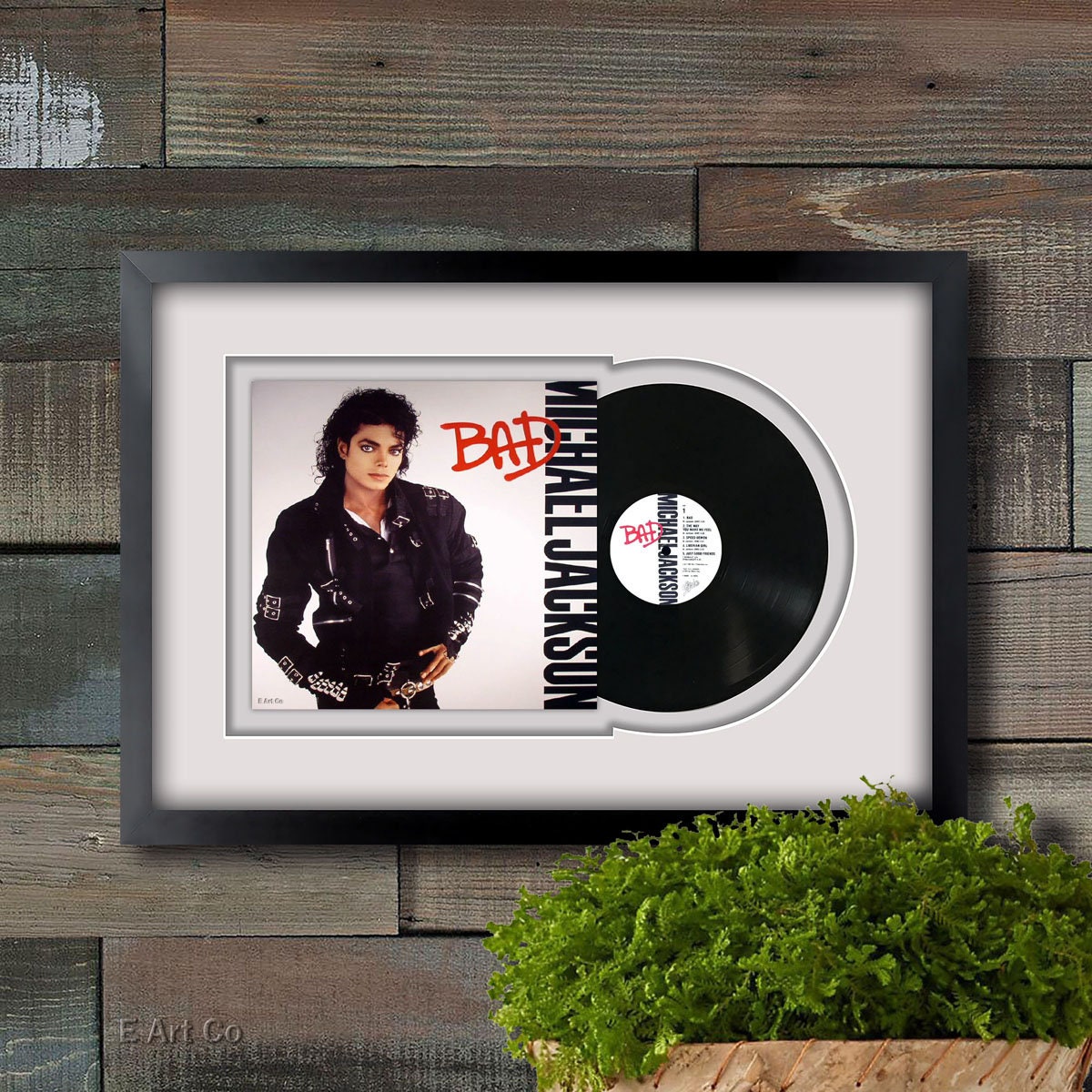 Bad by Michael Jackson Vinyl LP Schallplatte gerahmt und Etsy.de