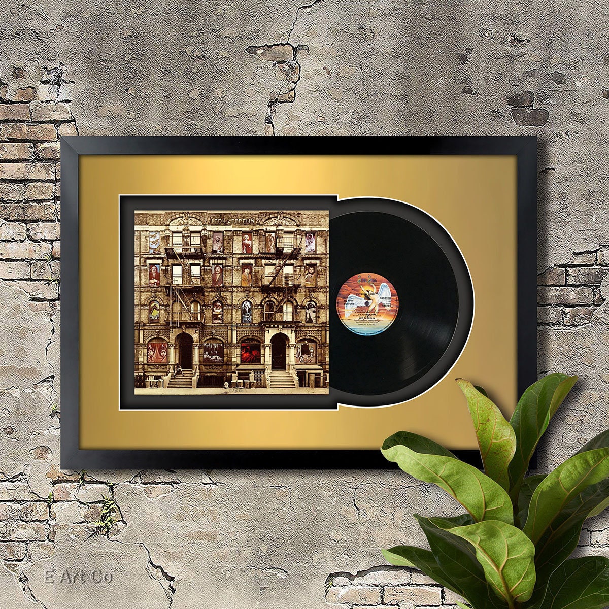 Led Zeppelin Physical Graffiti 4x4 FT Fabric Banner – Huge Poster Tapestry Flag