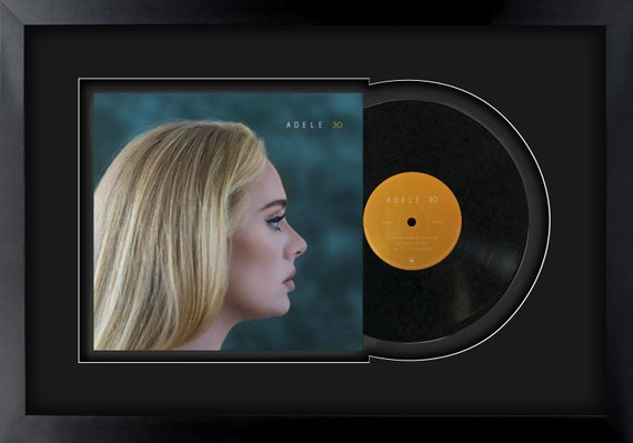 Adele 30, Disco de vinilo LP enmarcado y listo para colgar, Regalo de  música, Exhibición, Arte mural -  España