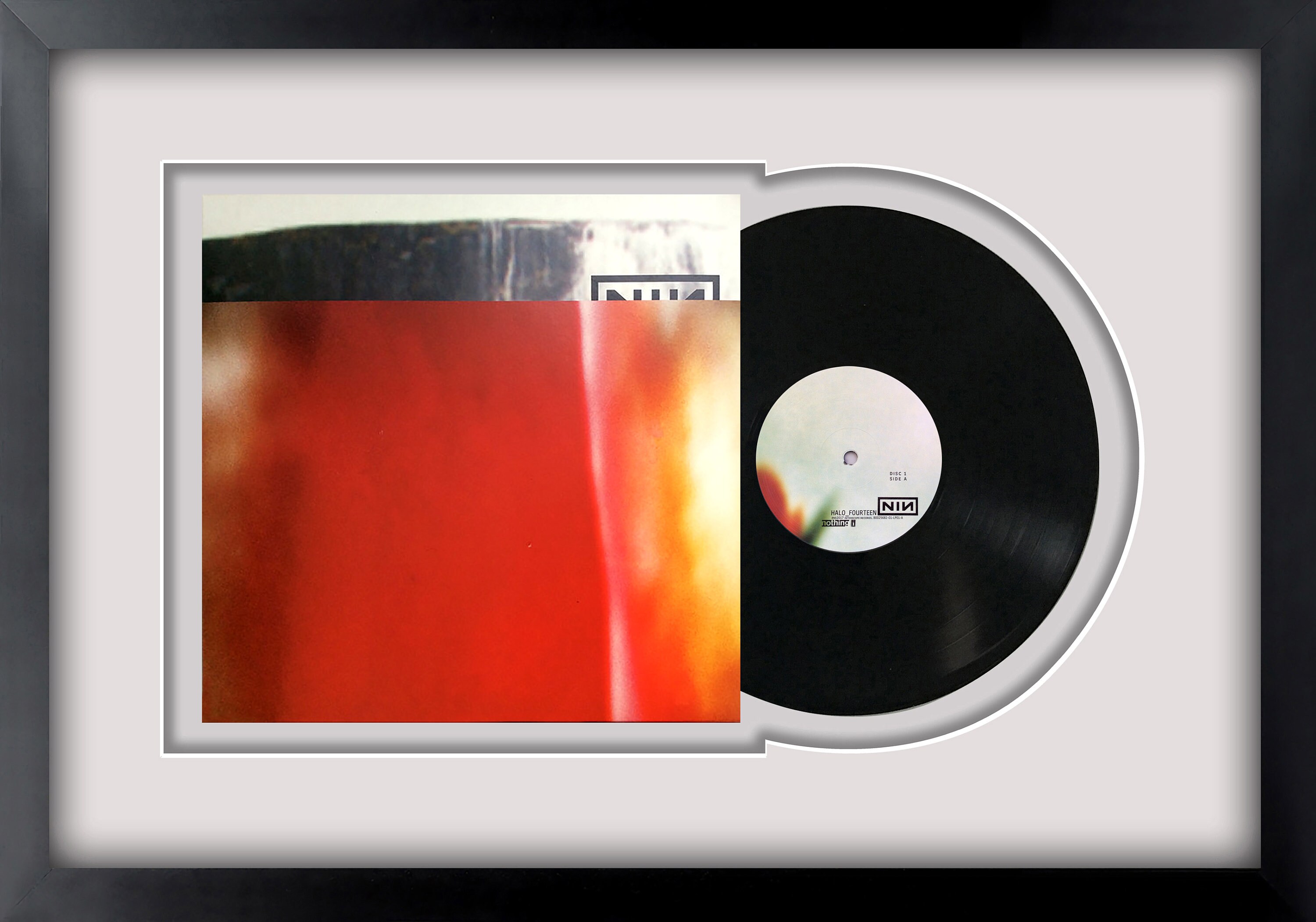 The Fragile by Nine Inch Nails, Vinyl LP Record Framed and Ready