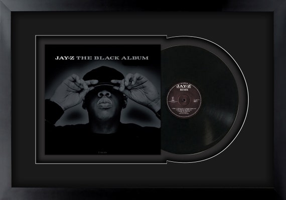 Jay Z, the Black Album, Vinyl LP Record Framed and Ready to