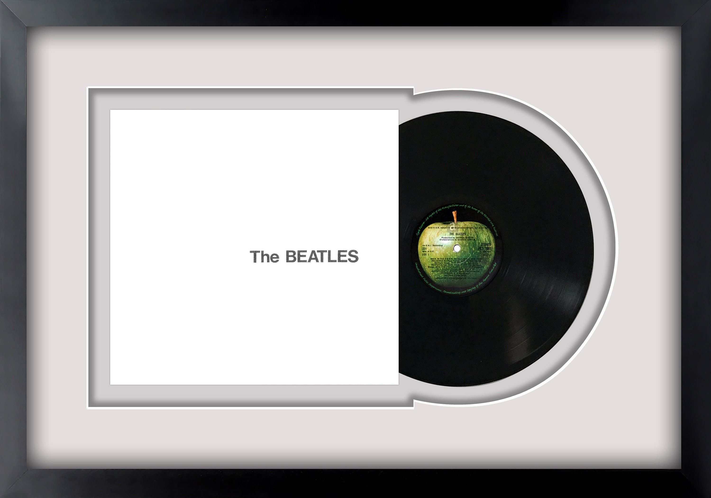 The Beatles the White Album Vinyl LP Record Framed and Ready Etsy UK
