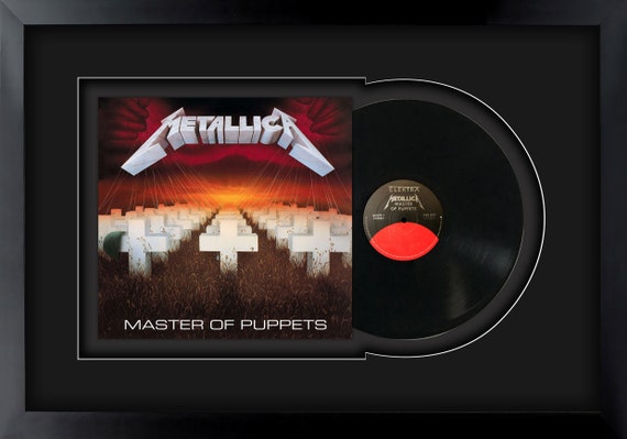Master of Puppets by Metallica , Vinyl LP Record Framed and Ready to Hang,  Music Gift, Display, Wall Art 
