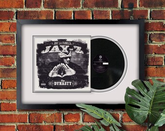 Jay Z, the Dynasty Roc La Familia, Vinyl LP Record Framed