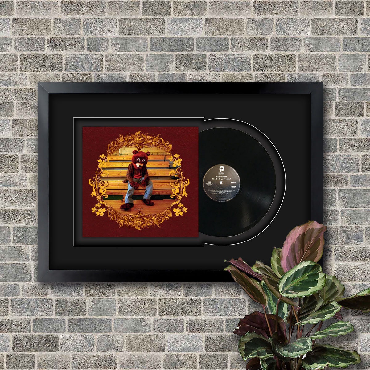 Kanye West ,the College Dropout, Vinyl LP Record Framed and Ready