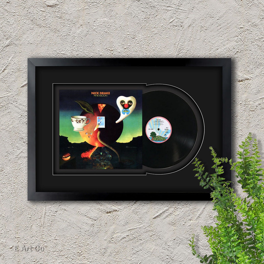 Nick Drake, Pink Moon Vinyl LP Record Framed and Ready to Hang