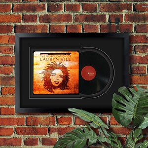 Lauryn Hill - &quot;The Miseducation Of Lauryn Hill&quot;, Vinyl LP Record Framed and Ready to Hang, Music Gift, Display, Wall Art