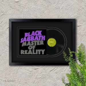Black Sabbath , Master of Reality , Vinyl LP Record Framed and