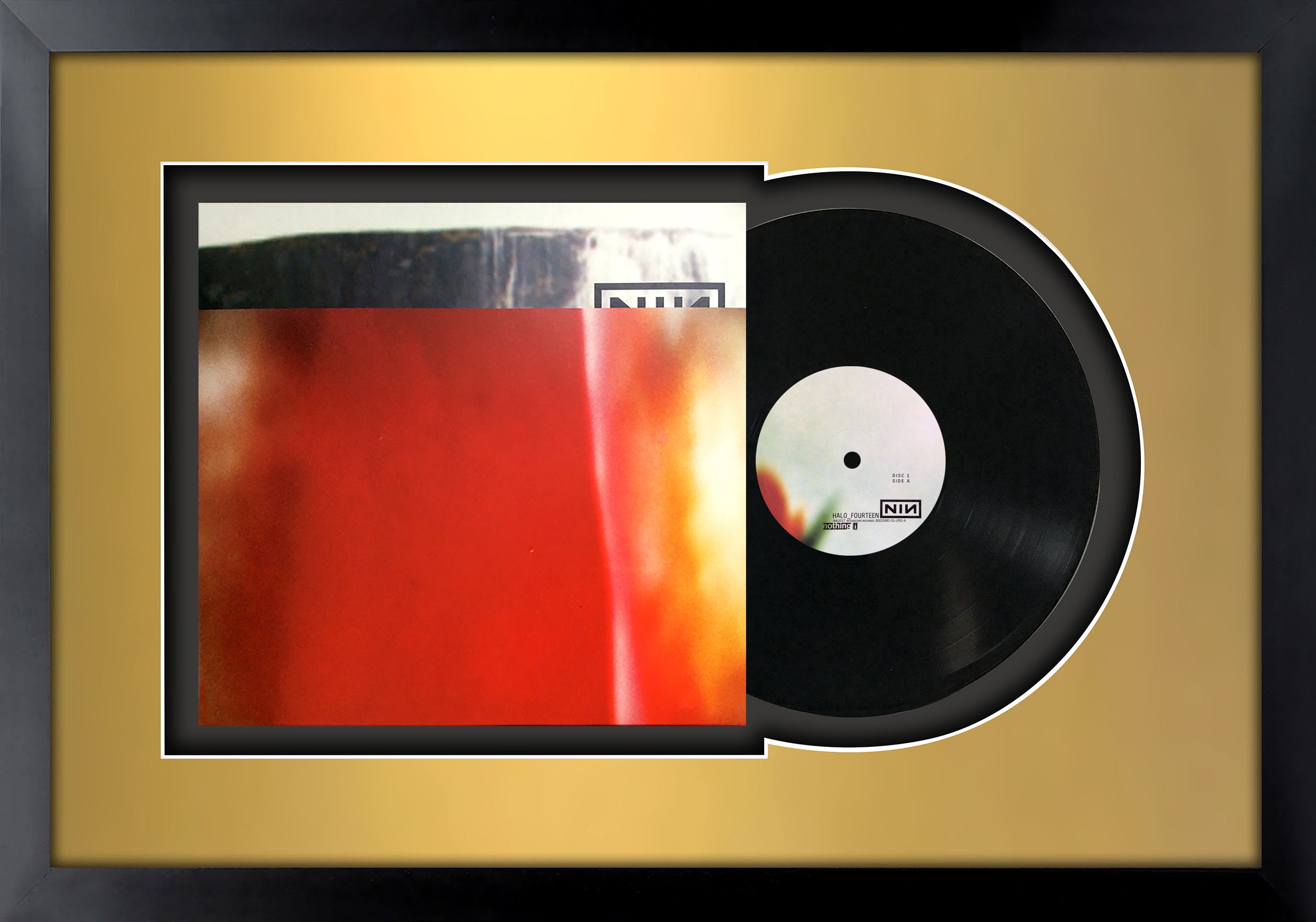 The Fragile by Nine Inch Nails, Vinyl LP Record Framed and Ready