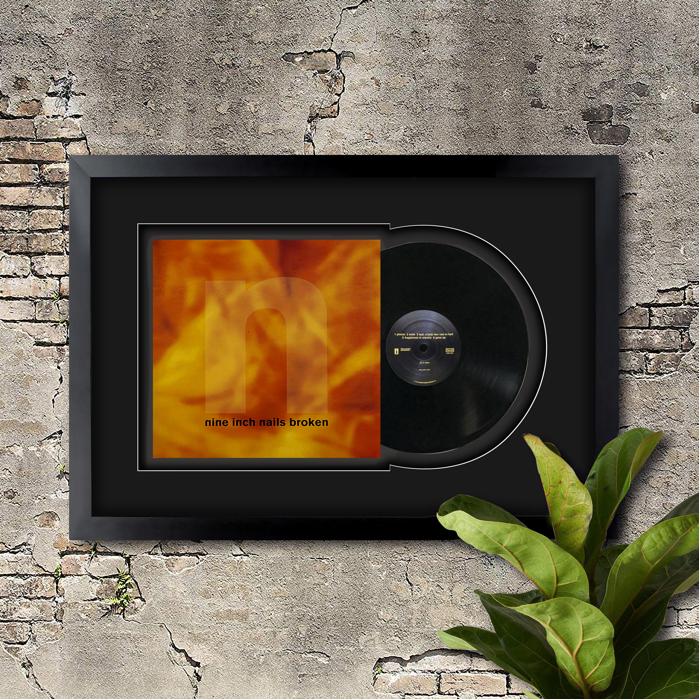 aflange postkontor mangfoldighed Broken by Nine Inch Nails Vinyl LP Record Framed and Ready to - Etsy