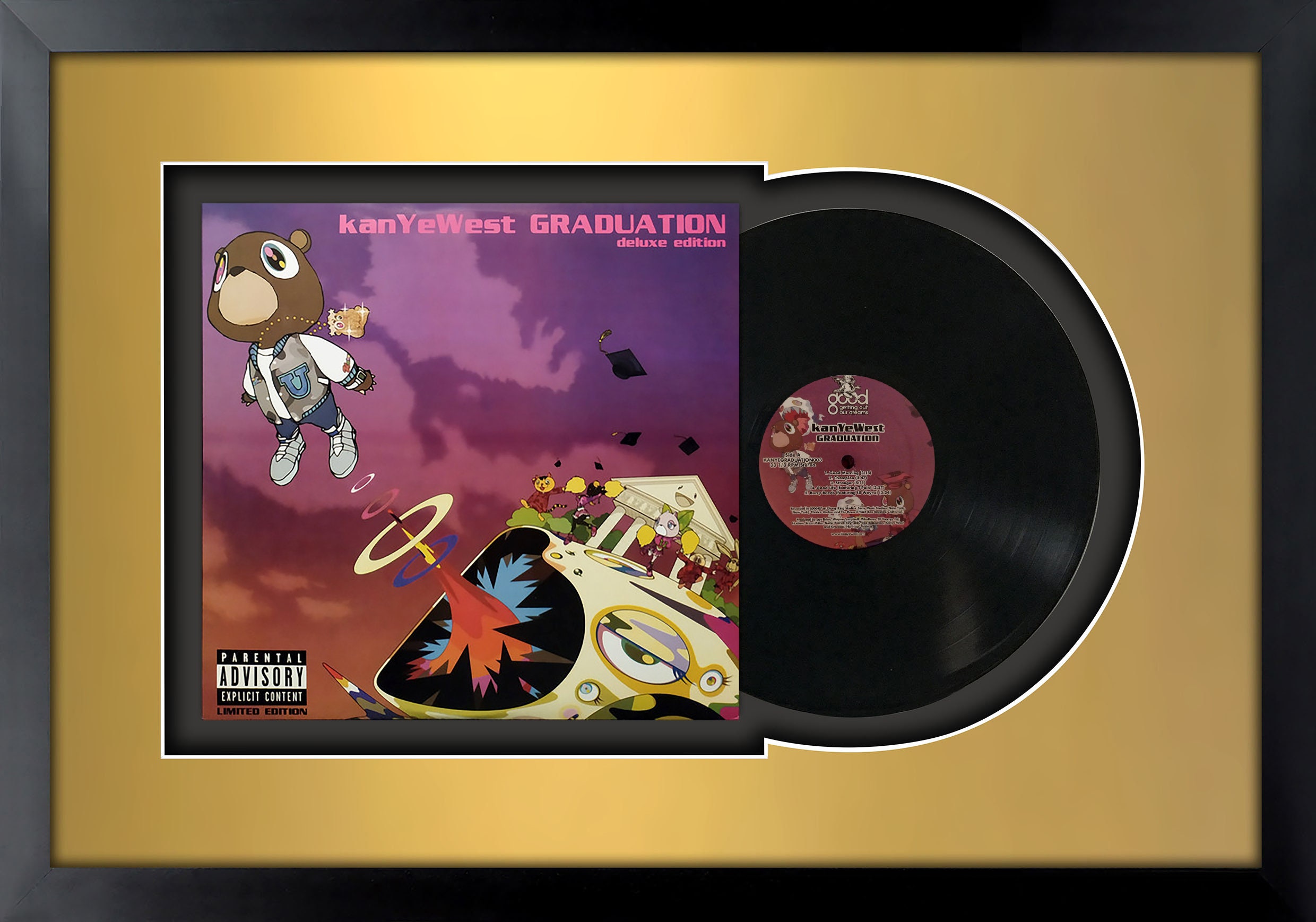Kanye West , Graduation , Vinyl LP Record Framed and Ready