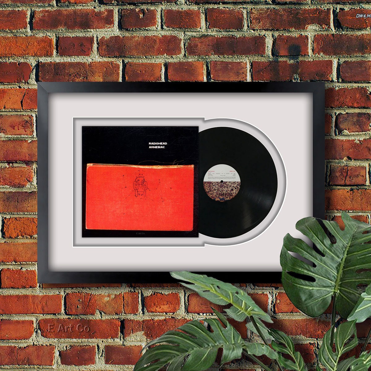 Radiohead, Amnesiac Vinyl LP Record Framed and Ready to Hang