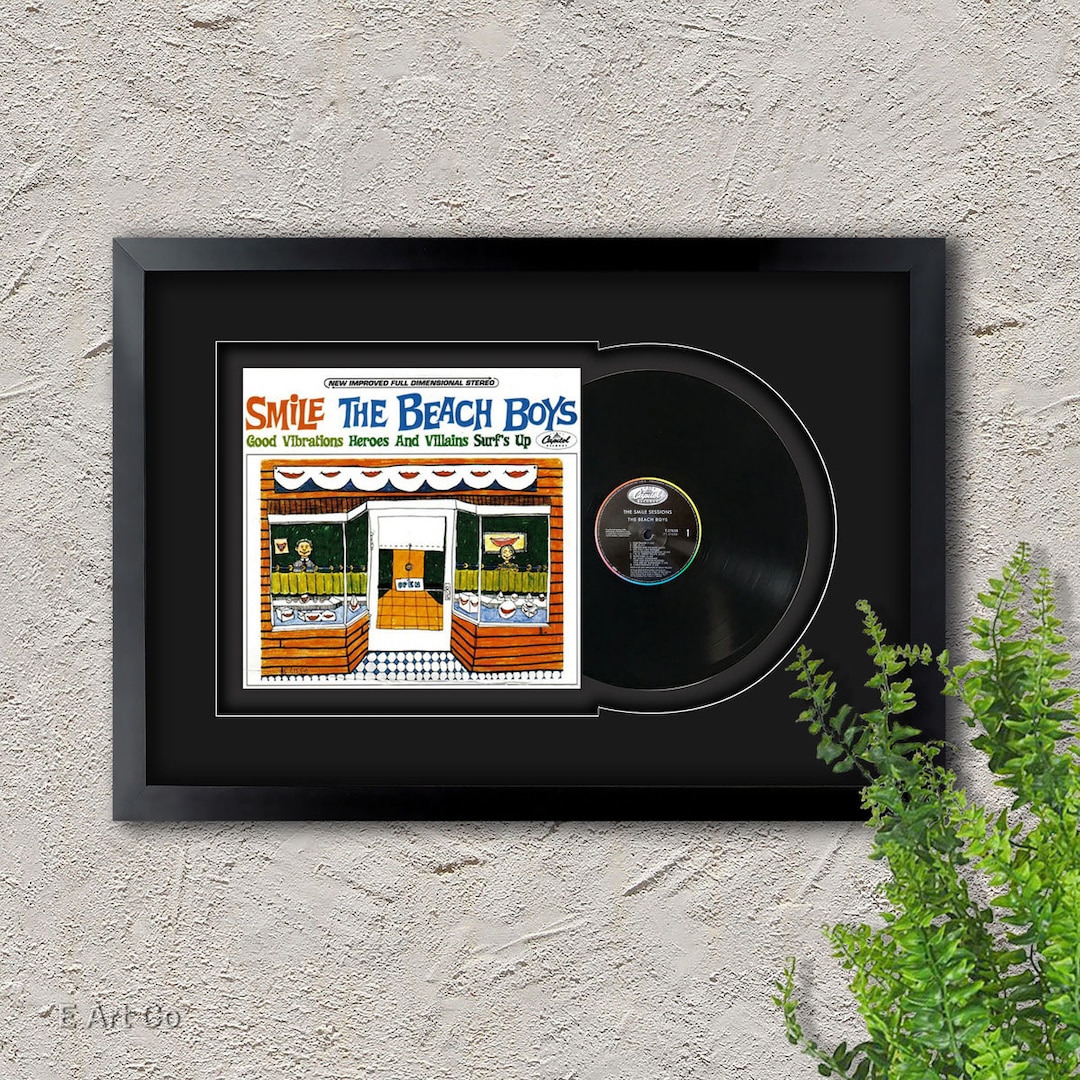 Beach Boys, the Smile Sessions, Vinyl LP Record Framed and Ready