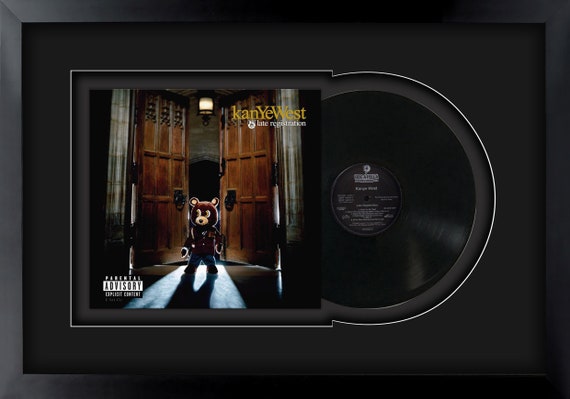 Late Registration by Kanye West, Vinyl LP Record Framed and Ready