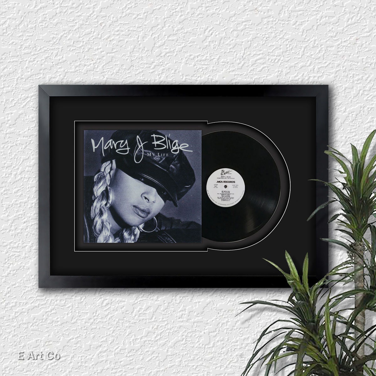 My Life by Mary J. Blige, Vinyl LP Record Framed and Ready