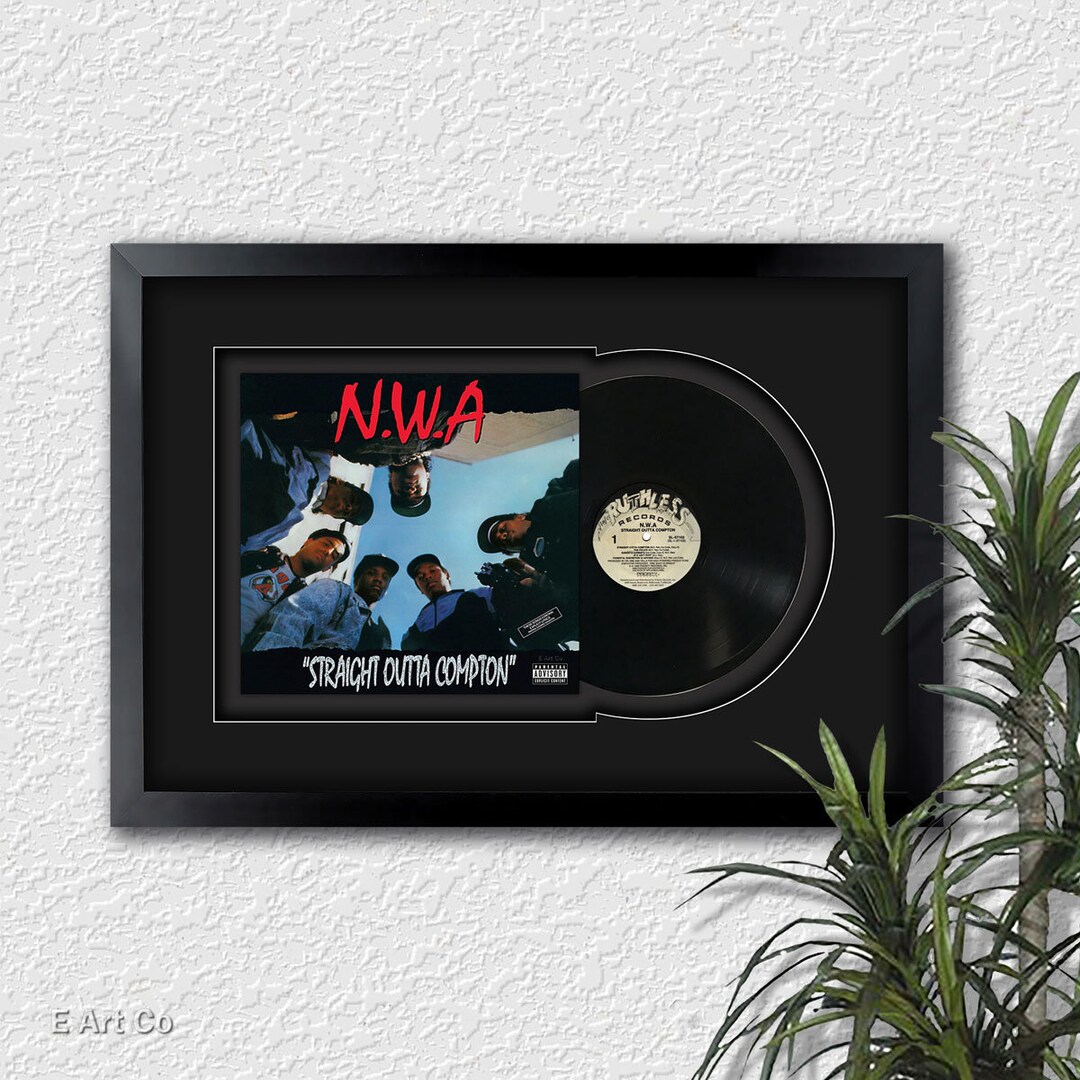 Straight Outta Compton by N.W.A. Vinyl LP Record Framed and Ready