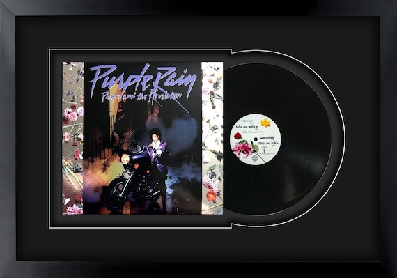 Prince and the Revolution - Purple Rain, Vinyl LP Record Framed